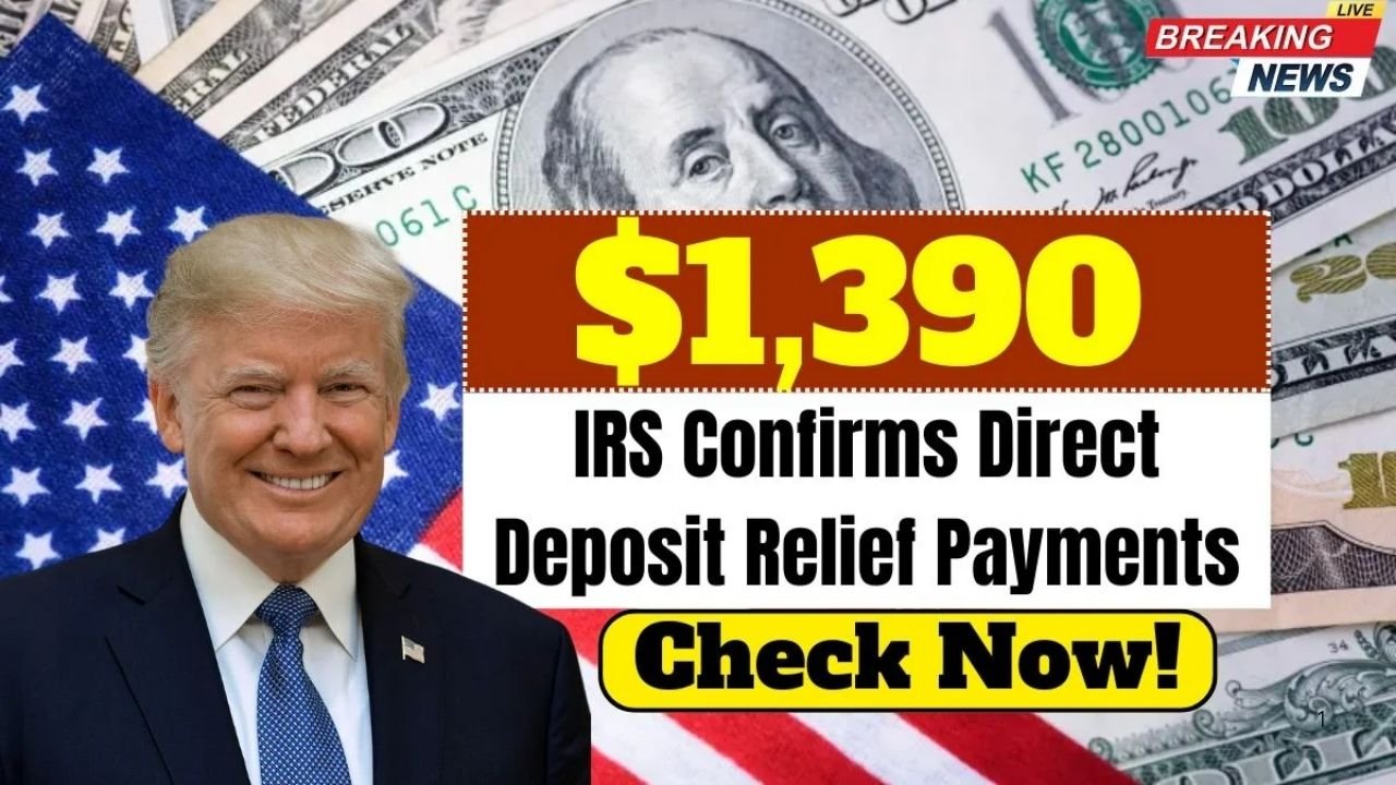 IRS Confirms $1,390 Direct Deposit Relief Payments: Eligibility, Dates, and What You Need to Know